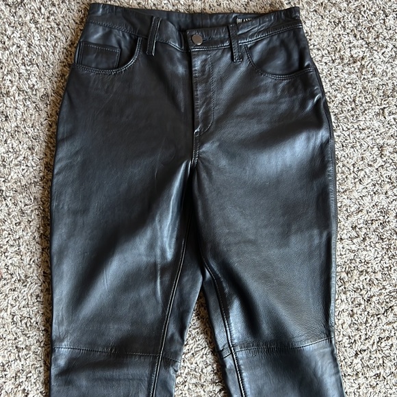 BLANK NYC Stretch Sheep Leather Skinny MOTO Pants Size 26 Black MSRP$398 - Picture 12 of 14